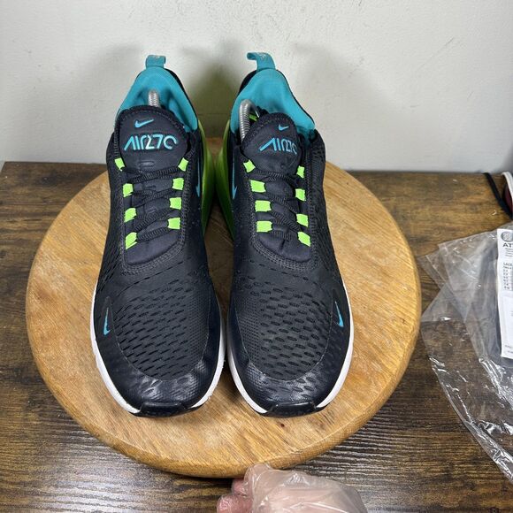 Nike Air Max 270 Shoes Mens Size 11 Black Green Blue DJ5136-001 Sneaker Running - Picture 2 of 12